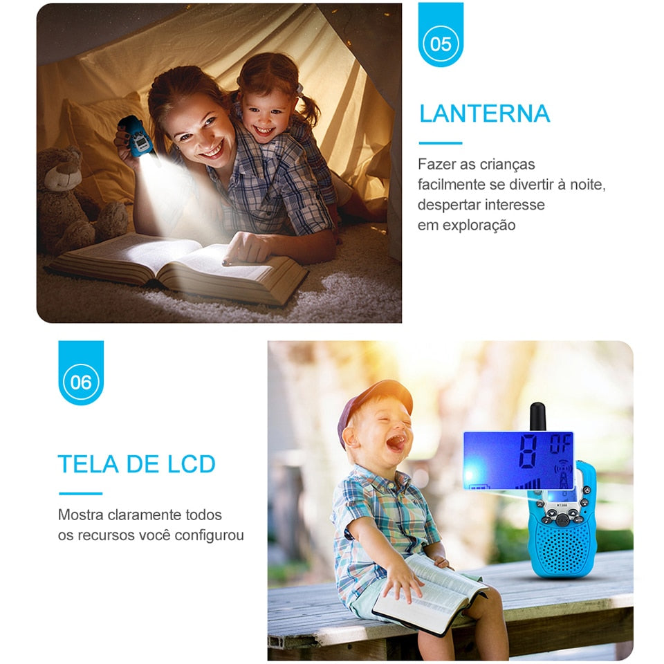 Walkie Talkie Portátil infantil - Mamãe Merece