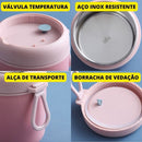Pote Térmico Aço Inóxidável Infantil - Adulto  530ml Com talheres