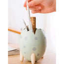 Porta objetos e organizador de mesa/bancada com formato de ovo de dinossauro