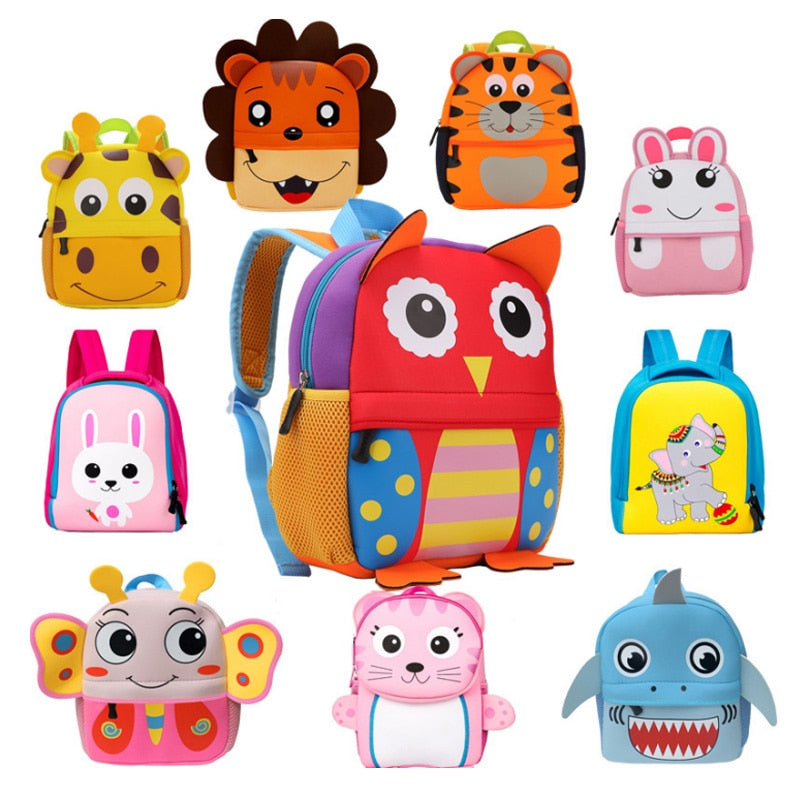 Mochila infantil de bichinhos - 3D - Mamãe Merece